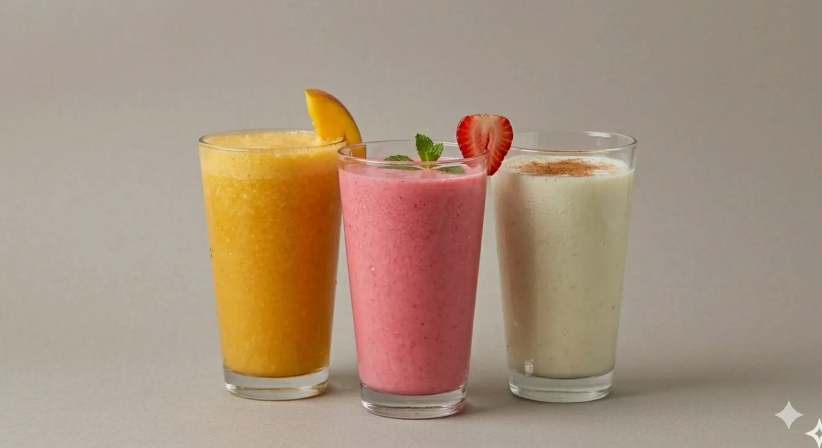 Jugos naturales en leche